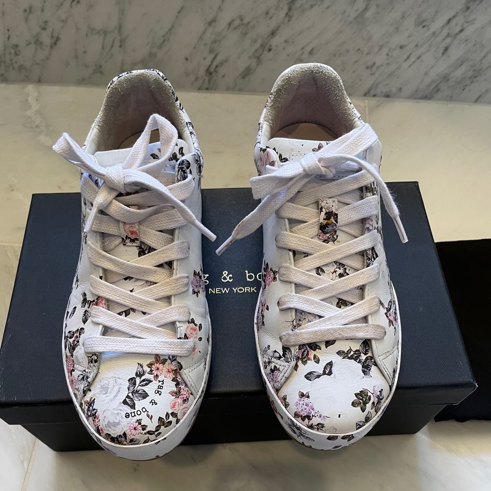 rag & bone floral sneakers, size 6